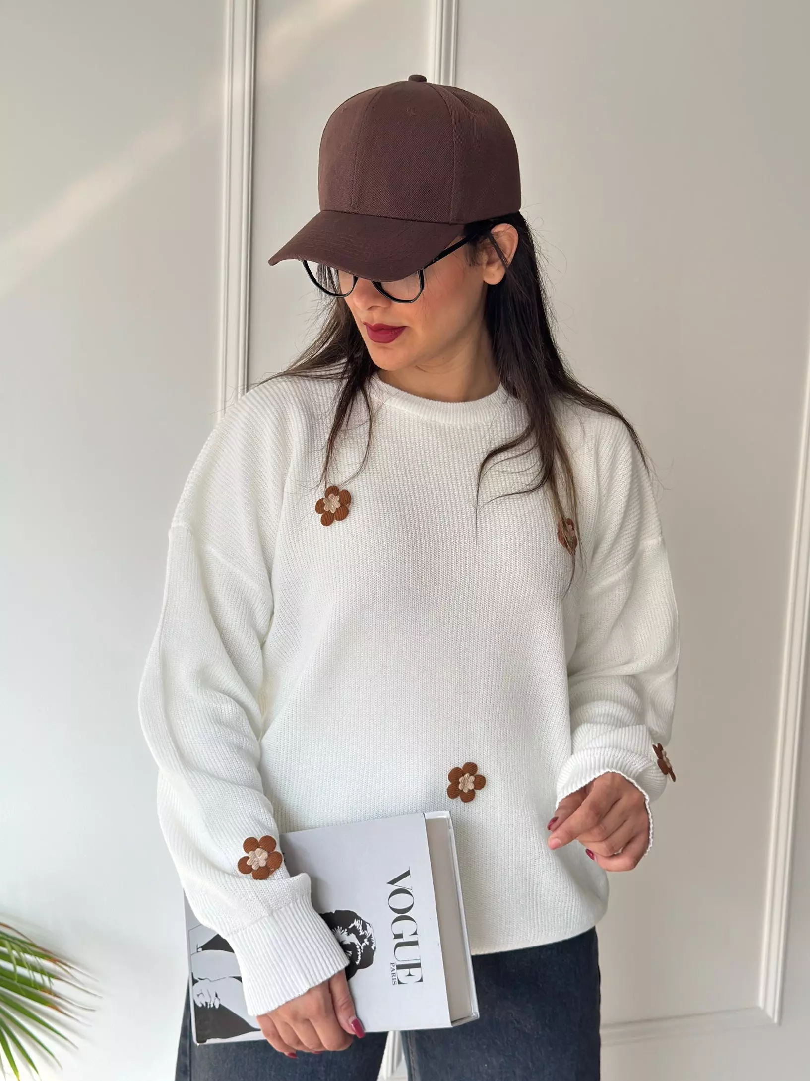 بافت پینترستی بابونه